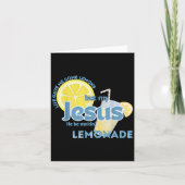 人生与えはレモンだがイエスは近親者だ カード (正面)