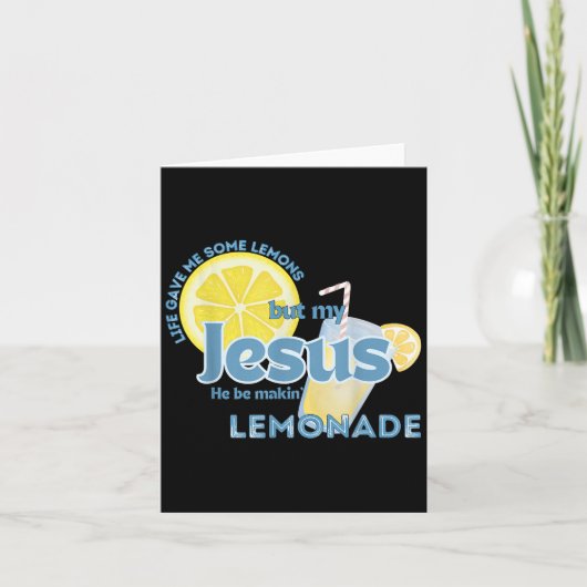 人生与えはレモンだがイエスは近親者だ カード (正面)