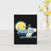人生与えはレモンだがイエスは近親者だ カード (黄色い花)