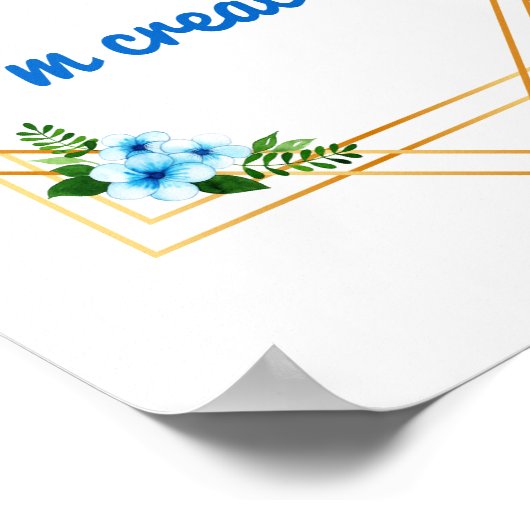 人生前向きと自己愛のためのバイブことわざ ポスター (角)