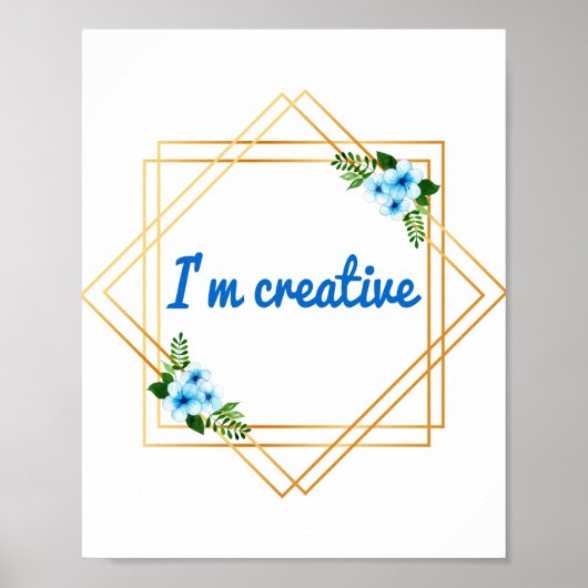 人生前向きと自己愛のためのバイブことわざ ポスター (正面)