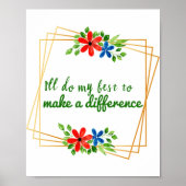 人生前向きを受け入れるための良い引用文 ポスター (正面)