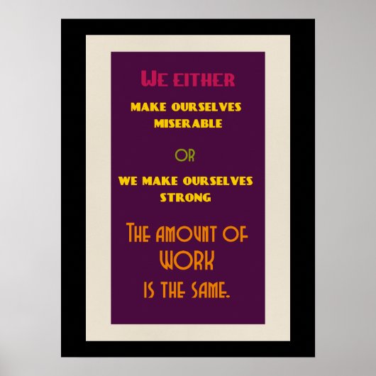 人生前向き感動的引用文 ポスター (正面)