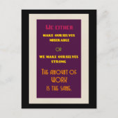 人生前向き感動的引用文 ポストカード (正面)