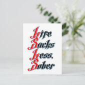 人生吸の数を減らす ポストカード (スタンド正面)