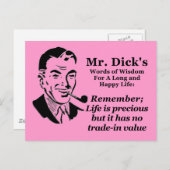 人生大切 ポストカード (正面/裏面)