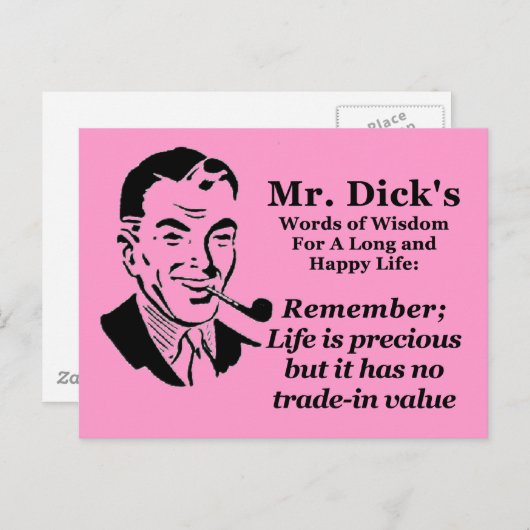 人生大切 ポストカード (正面/裏面)