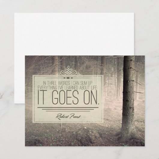 人生学について ポストカード (正面/裏面)