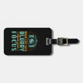 人生感動的がぼやけた時の写真 ラゲッジタグ (正面横)