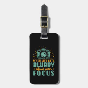 人生感動的がぼやけた時の写真 ラゲッジタグ