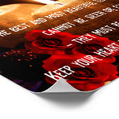 人生感動的と幸福についての引用文 ポスター (角)