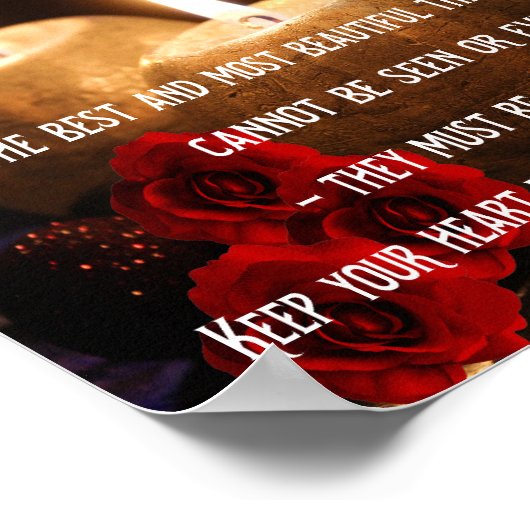 人生感動的と幸福についての引用文 ポスター (角)