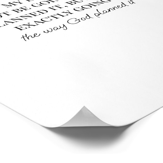 人生感動的に関する宗教引用文 ポスター (角)