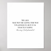 人生感動的に関する宗教引用文 ポスター (正面)