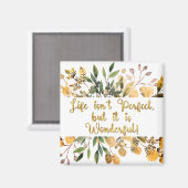 人生感動的は完璧ではなく素晴らしい マグネット (正面/裏面)