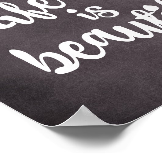 人生感動的は美しい引用文 ポスター (角)