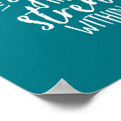 人生感動的引用文あなたの中の強さ ポスター (角)