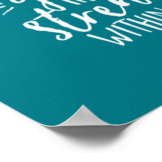 人生感動的引用文あなたの中の強さ ポスター (角)