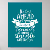 人生感動的引用文あなたの中の強さ ポスター (正面)
