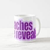 「人生教え愛が現れる」紫のスローガン・マグ コーヒーマグカップ (正面右)