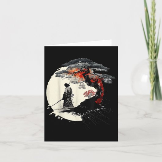 人生日本の平和の芸術合気道ツリー戦争の芸術 カード (正面)