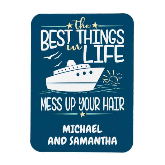 人生最高ののもの髪の毛を乱す マグネット (縦)