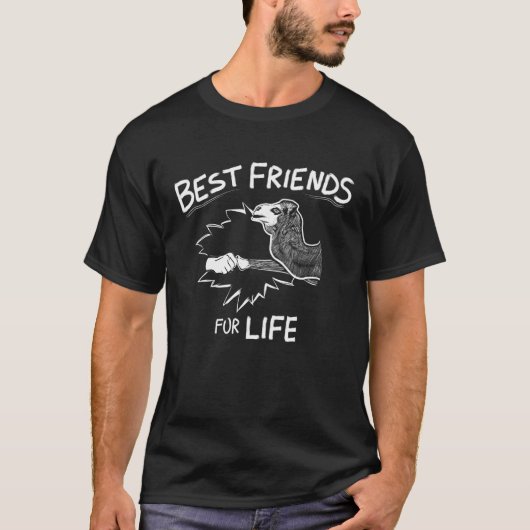 人生最高のの二次ラクダのための友人 Tシャツ (正面)