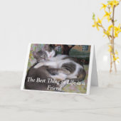 人生最高のの出来事は友である。 カード (黄色い花)