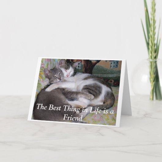 人生最高のの出来事は友である。 カード (正面)