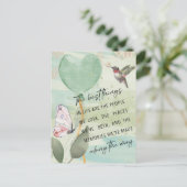 人生最高のの引用文水のカラーアート ポストカード (スタンド正面)