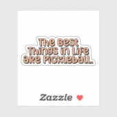 人生最高のの要素はピクルボール・オレンジ シール (シート)