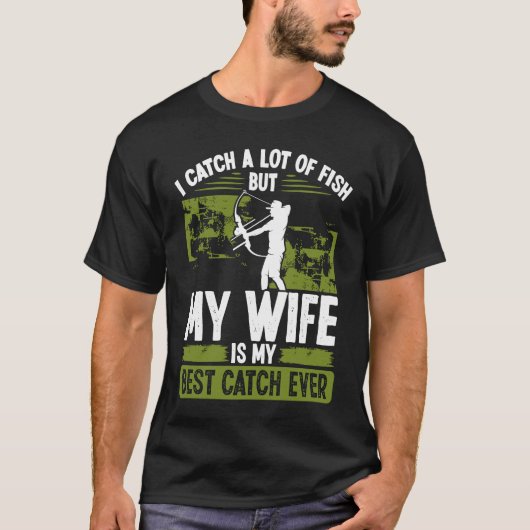 人生最高ののBowfisher Catch結婚婚約B Tシャツ (正面)