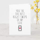 人生最高の右スワイプだよ カード (黄色い花)