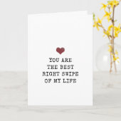 人生最高の右スワイプはあなただよ、バレンタイン カード (黄色い花)