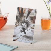 人生来へのスケッチ-クリエイティブ不安スケッチ 台座サイン (インサイチュ)