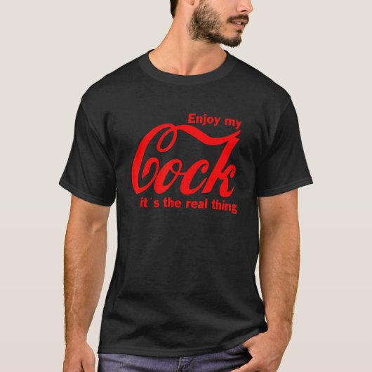 人生楽しむと幸せなジョークのパロディ Tシャツ (正面)