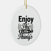 人生楽しむの小さな事柄 セラミックオーナメント (右)