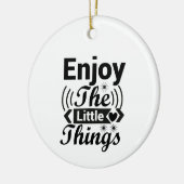 人生楽しむの小さな事柄 セラミックオーナメント (左)