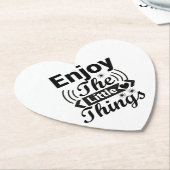 人生楽しむの小さな事柄 ペーパーコースター (アングル)