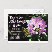 人生楽しむの小さな事柄 ポストカード (正面/裏面)