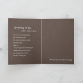 人生独身の – お悔やみカード カード (内部)