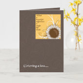 人生独身の – お悔やみカード カード (黄色い花)