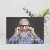 人生祝の写真モダン葬儀 招待状 (スタンド正面)