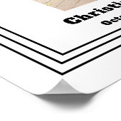 人生祝の黒人写真葬儀 ポスター (角)