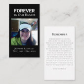 『人生祝一つの記憶』 名刺 (正面/裏面)