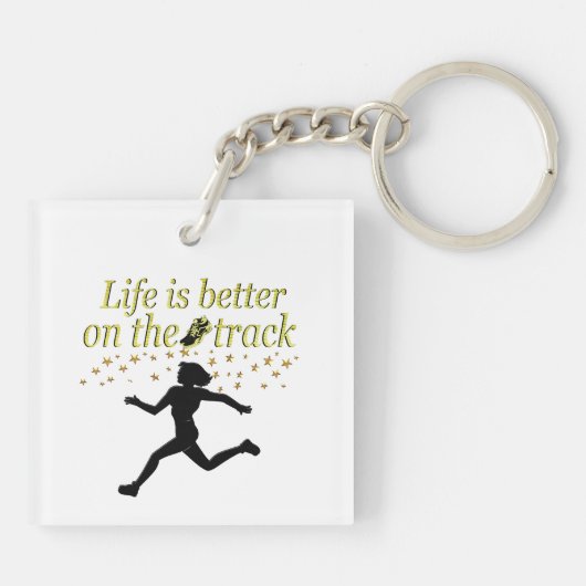 人生素晴らしは軌道に乗った方がデザインだ キーホルダー (裏面)