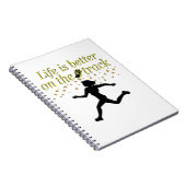 人生素晴らしは軌道に乗った方がデザインだ ノートブック (右側)