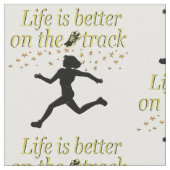 人生素晴らしは軌道に乗った方がデザインだ ファブリック (クローズアップ)