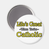 人生素晴らし...カトリック マグネット (正面/裏面)