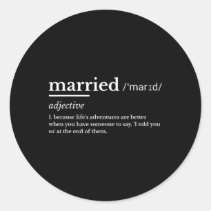 人生結婚したのおもしろい定義ジョークのユーモア結婚 ラウンドシール